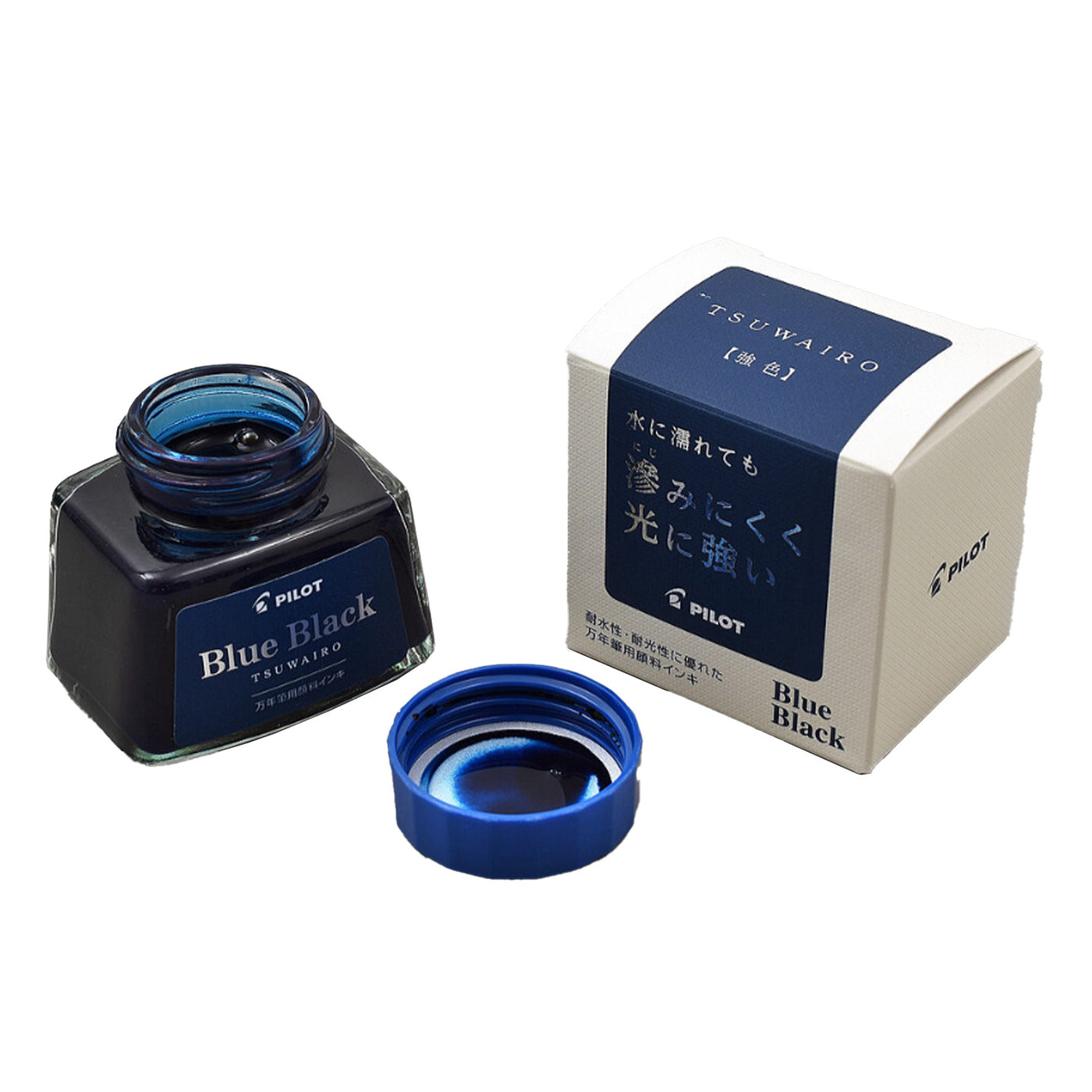 Pilot Tsuwairo Blue Black Ink Bottle - 30ml 