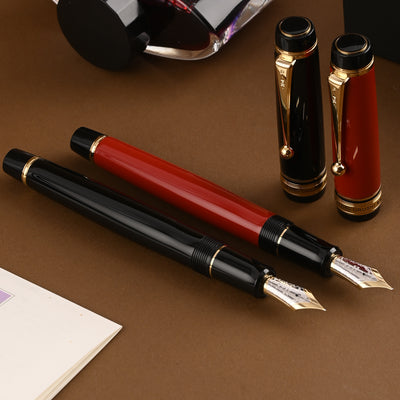 Pilot Custom 845 Urushi Fountain Pen - Vermillion Red GT 16