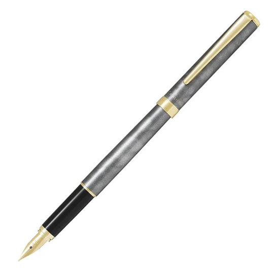 Pilot Cavalier Fountain Pen - Black & Grey GT