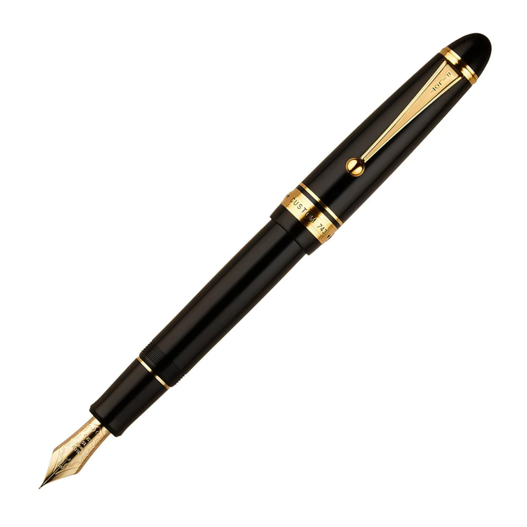 ※専用　PILOT CUSTOM 743 万年筆 14金 SFソフトファイン Buy Pilot Custom 743 Fountain Pen - Black GT Online at Makoba - Pilot