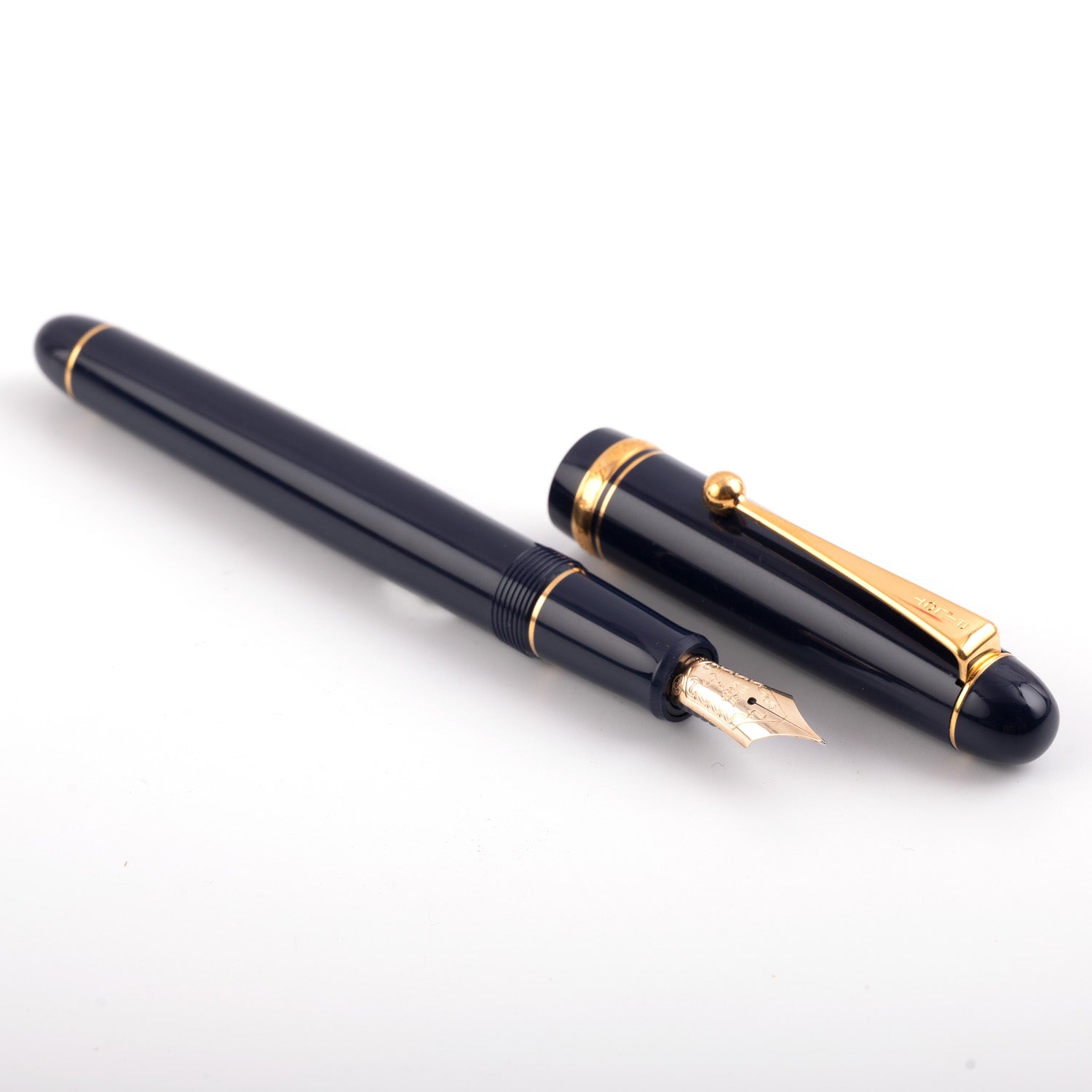Pilot Custom 74 - Dark Blue GT - 14 Karat Gold Plated Nib Fountain Pen - Image 7
