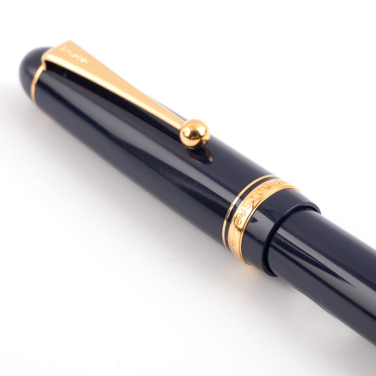 Pilot Custom 74 - Dark Blue GT - 14 Karat Gold Plated Nib Fountain Pen - Image 3