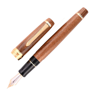 Pilot Custom Enju Wood Fountain Pen - Brown GT