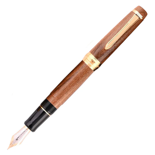 Pilot Custom Enju Wood Fountain Pen - Brown GT