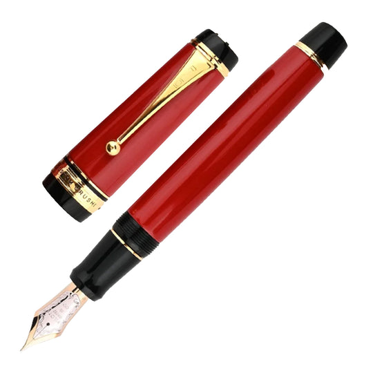 Pilot Custom Urushi Fountain Pen - Vermillion Red GT