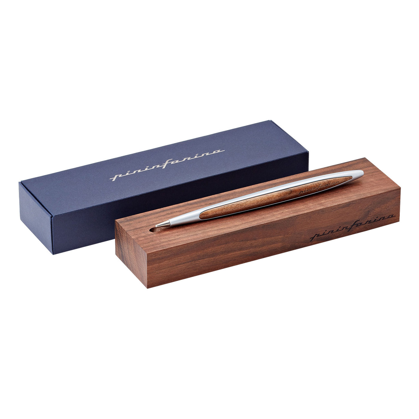 Pininfarina Segno Cambiano Ethergraf Walnut Edition Pencil - Aluminium 4