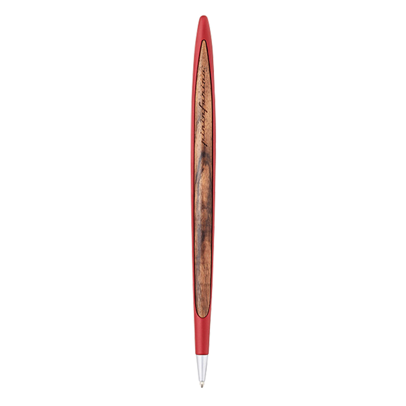 Pininfarina Segno Cambiano Walnut Edition Ball Pen - Red 7