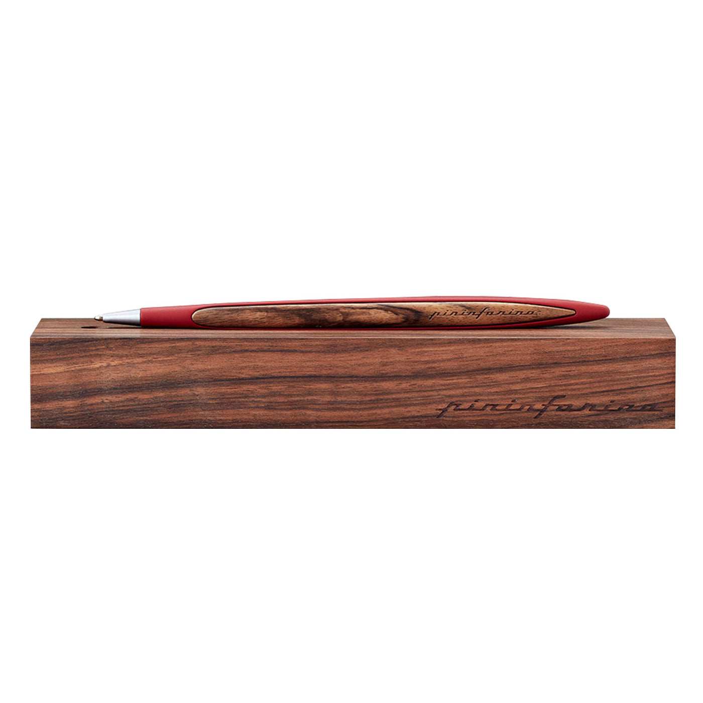 Pininfarina Segno Cambiano Walnut Edition Ball Pen - Red 3