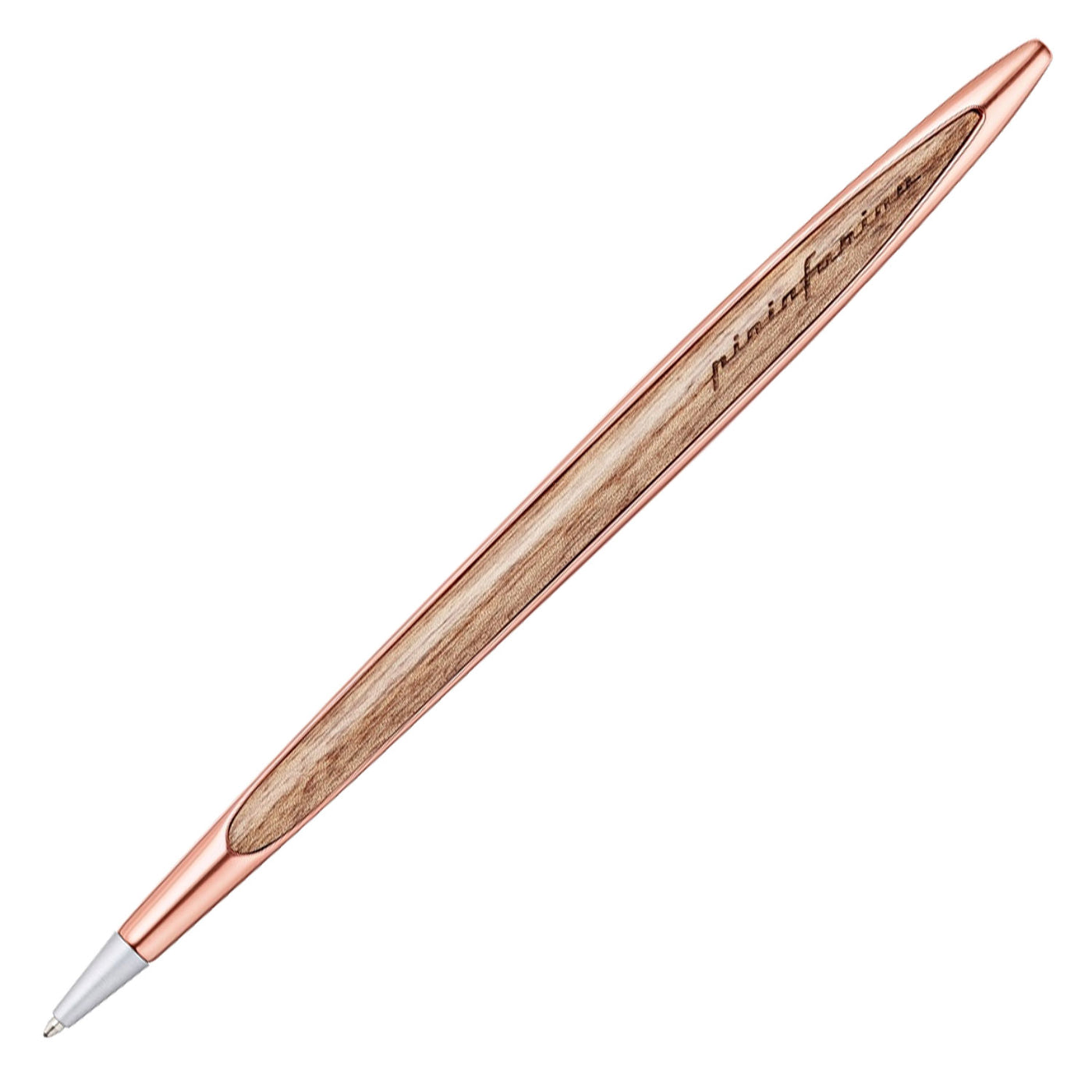 Pininfarina Segno Cambiano Walnut Edition Ball Pen - Rosegold 6