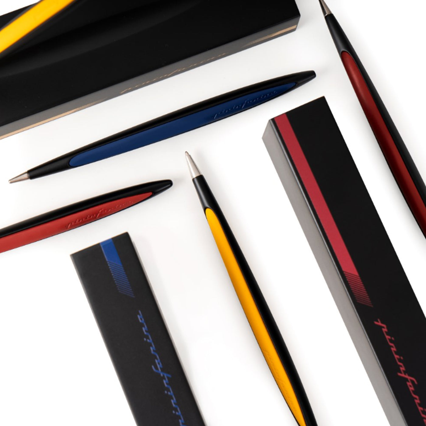 Pininfarina Cambiano Race Ball Pen & Racing Stand - Blue