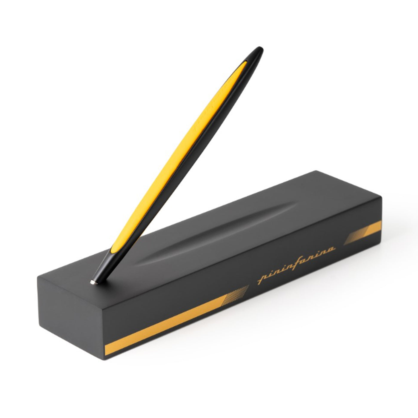 Pininfarina Cambiano Race Ball Pen & Racing Stand - Yellow