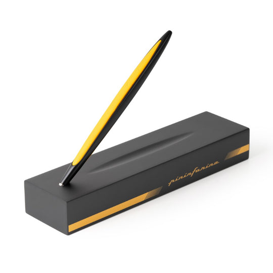 Pininfarina Cambiano Race Ball Pen & Racing Stand - Yellow