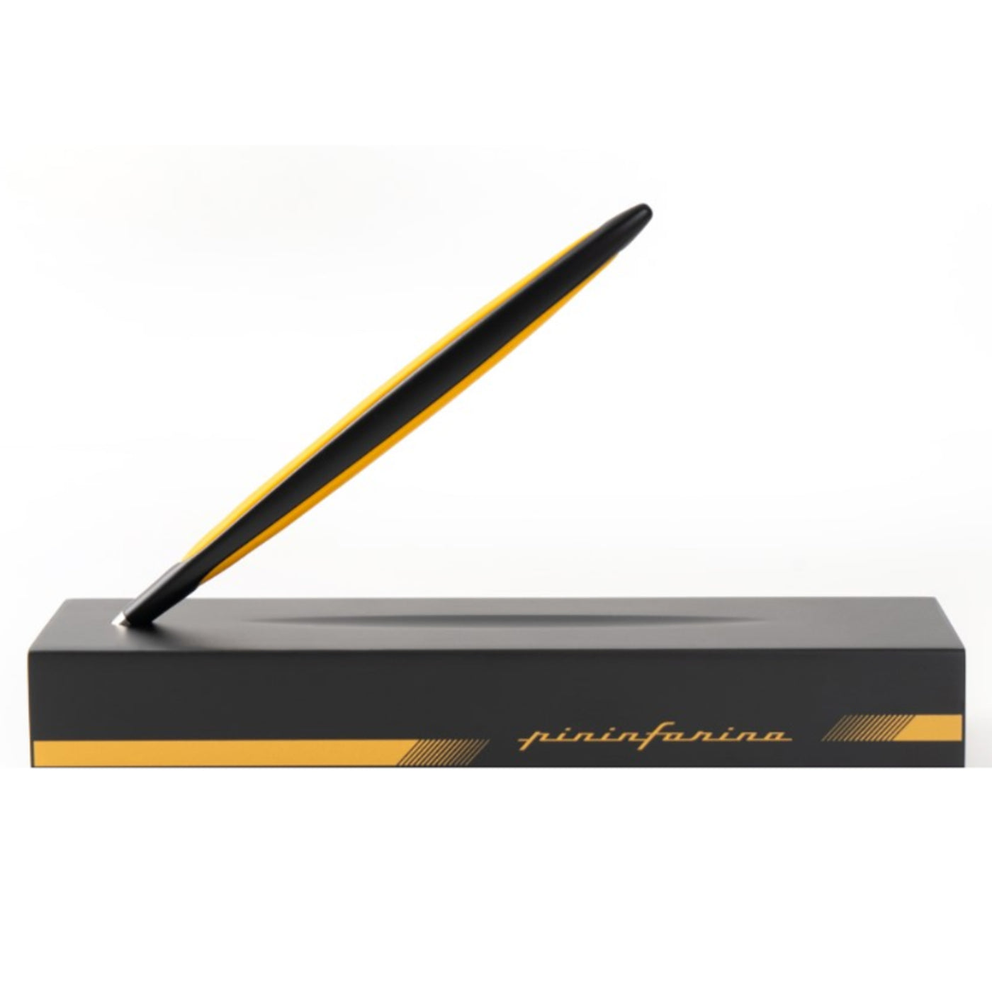 Pininfarina Cambiano Race Ball Pen & Racing Stand - Yellow