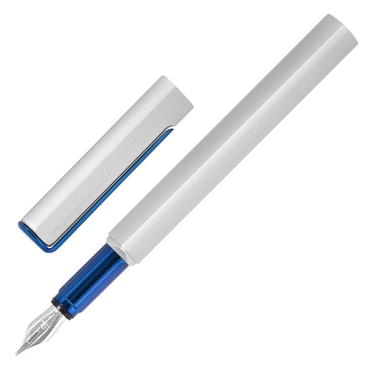 Pininfarina Segno PF One Fountain Pen - Blue Silver