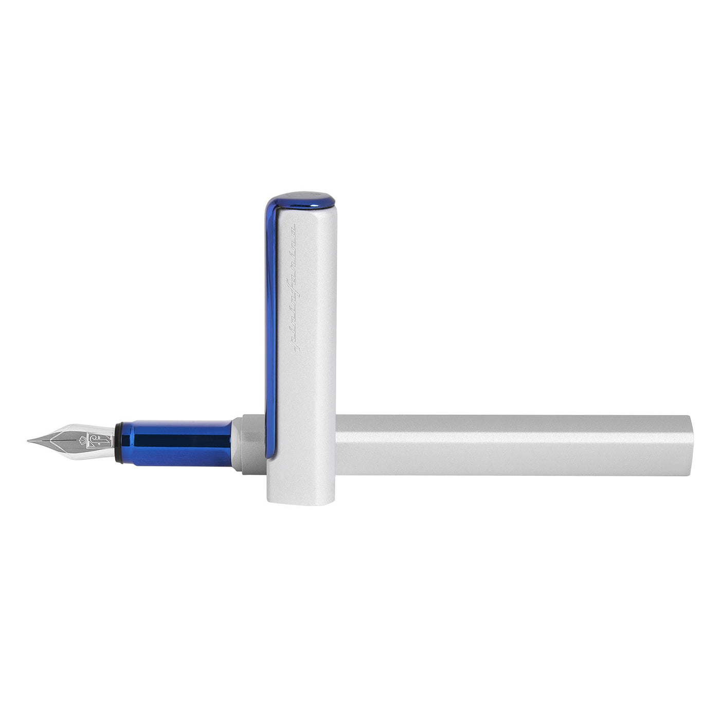 Pininfarina PF One Fountain Pen - Blue Silver 4