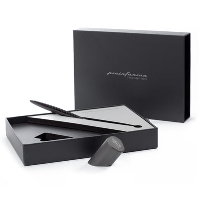 Pininfarina Segno Cambiano Ethergraf Pencil & Inclined Desk Stand - Transition Titanium