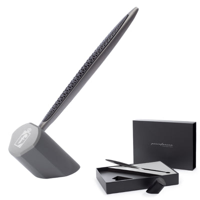 Pininfarina Segno Cambiano Ethergraf Pencil & Inclined Desk Stand - Transition Titanium