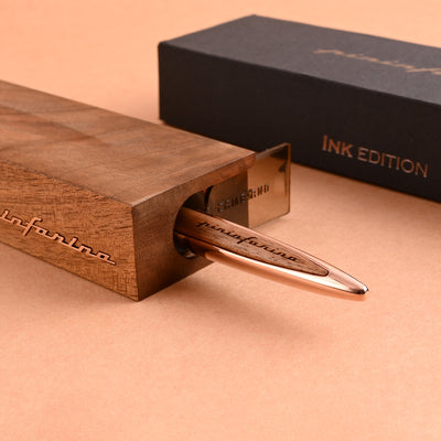 Pininfarina Segno Cambiano Walnut Edition Ball Pen - Rosegold 9