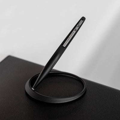 Pininfarina Segno Space Ethergraf Pencil with Circular Desk Stand - Matte Black
