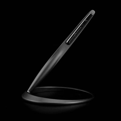 Pininfarina Segno Space Ethergraf Pencil with Circular Desk Stand - Matte Black