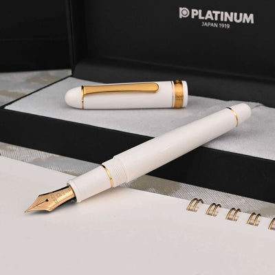 Platinum 3776 Century Fountain Pen - Chenonceau White GT 1