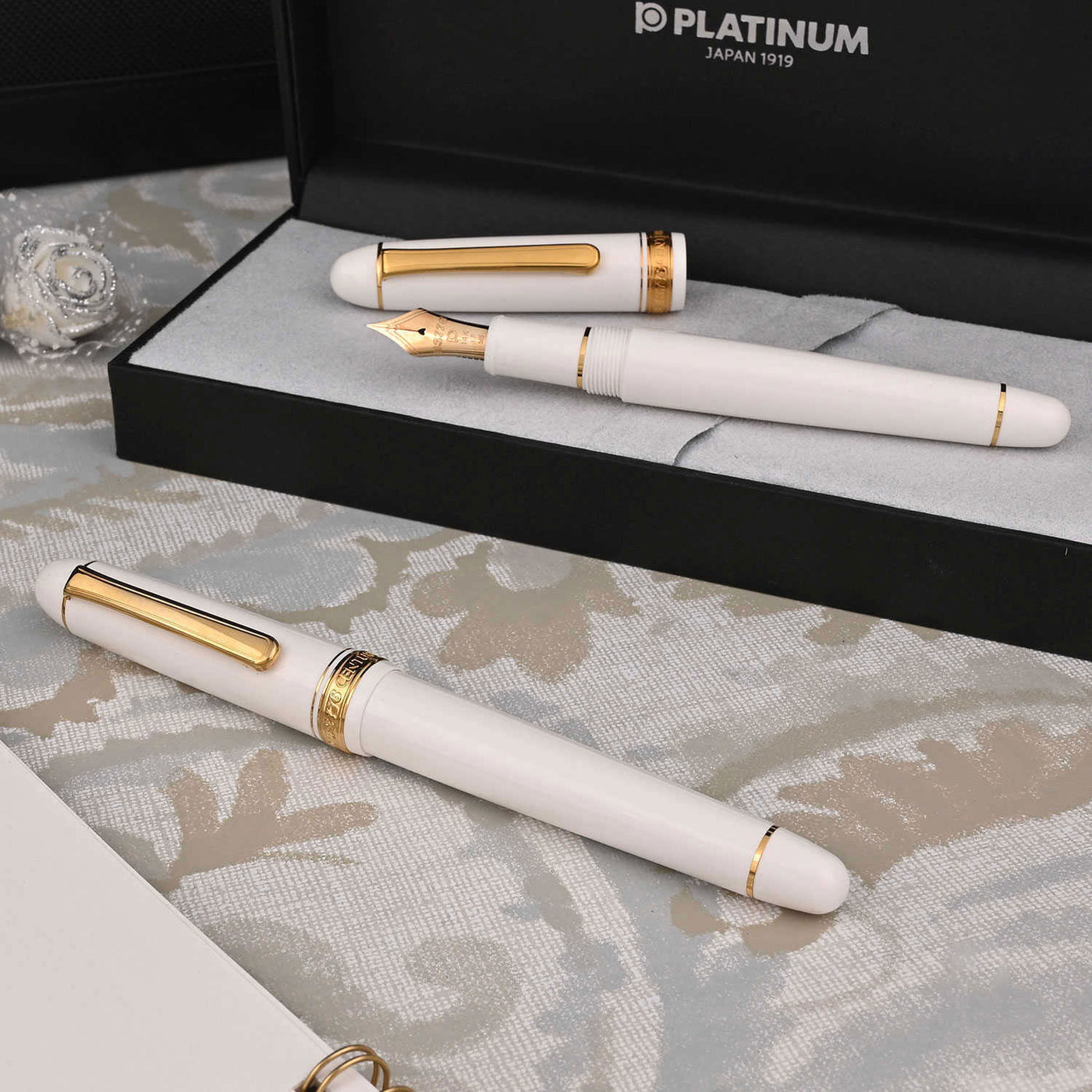Platinum 3776 Century Fountain Pen - Chenonceau White