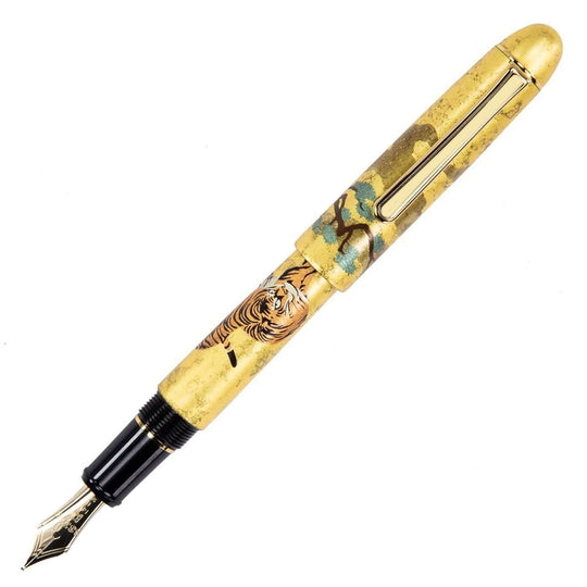 Platinum 3776 Century Kanazawa Gold Leaf Fountain Pen, Matsu Tora - 14K Gold Nib