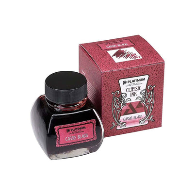 Platinum Classic Cassis Black Ink Bottle Red - 60ml