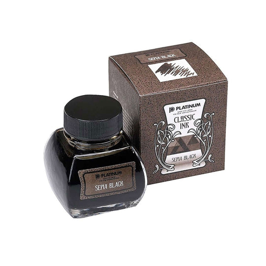 Platinum Classic Sepia Black Ink Bottle, Brown - 60ml