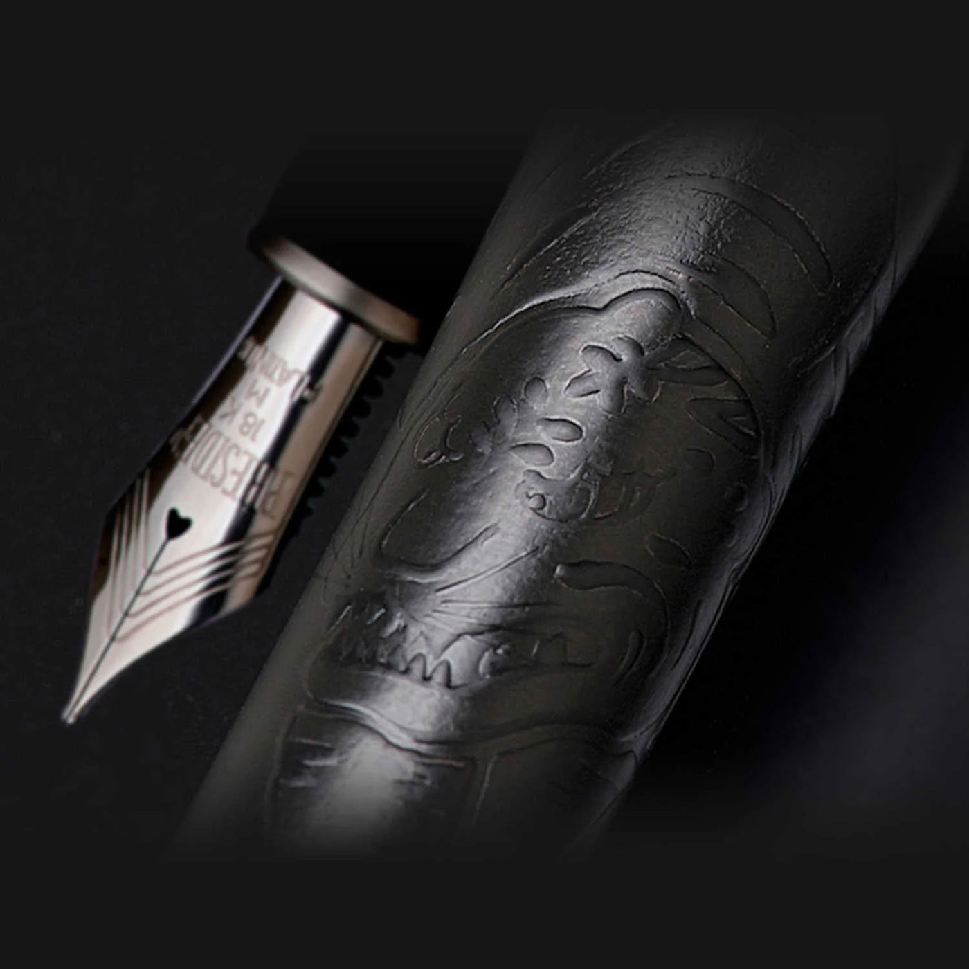 Platinum Izumo Fountain Pen, Shikkoku Black - 18K Gold Nib