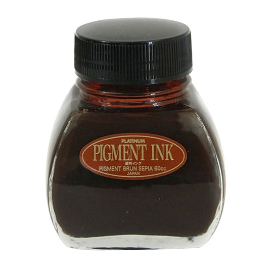 Platinum Pigment Brun Sepia Ink Bottle, Brown - 60ml