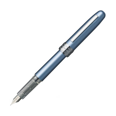 Platinum Plaisir Fountain Pen - Frosty Blue 1