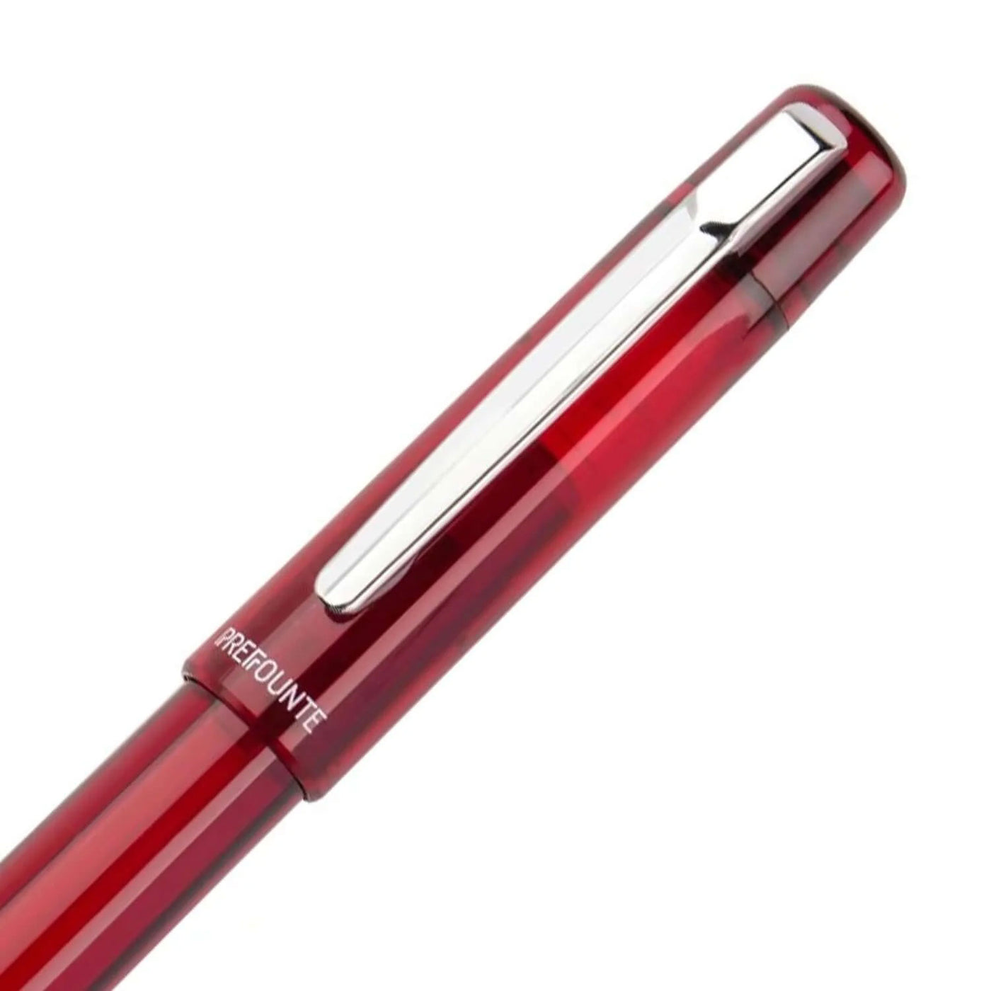 Platinum Prefounte Fountain Pen - Crimson Red 3