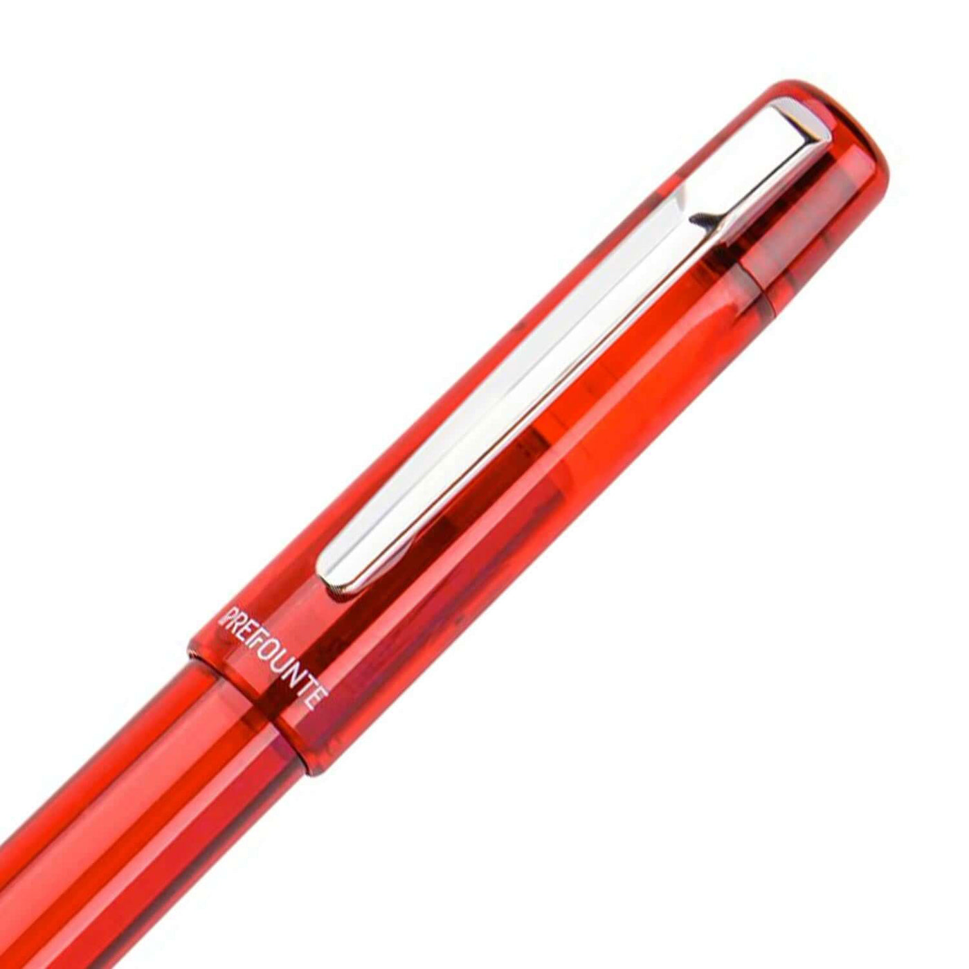 Platinum Prefounte Fountain Pen - Vermillion Orange 3