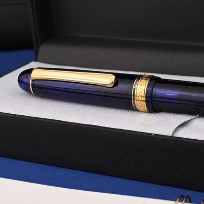 Platinum 3776 Century Fountain Pen - Chartres Blue GT 4