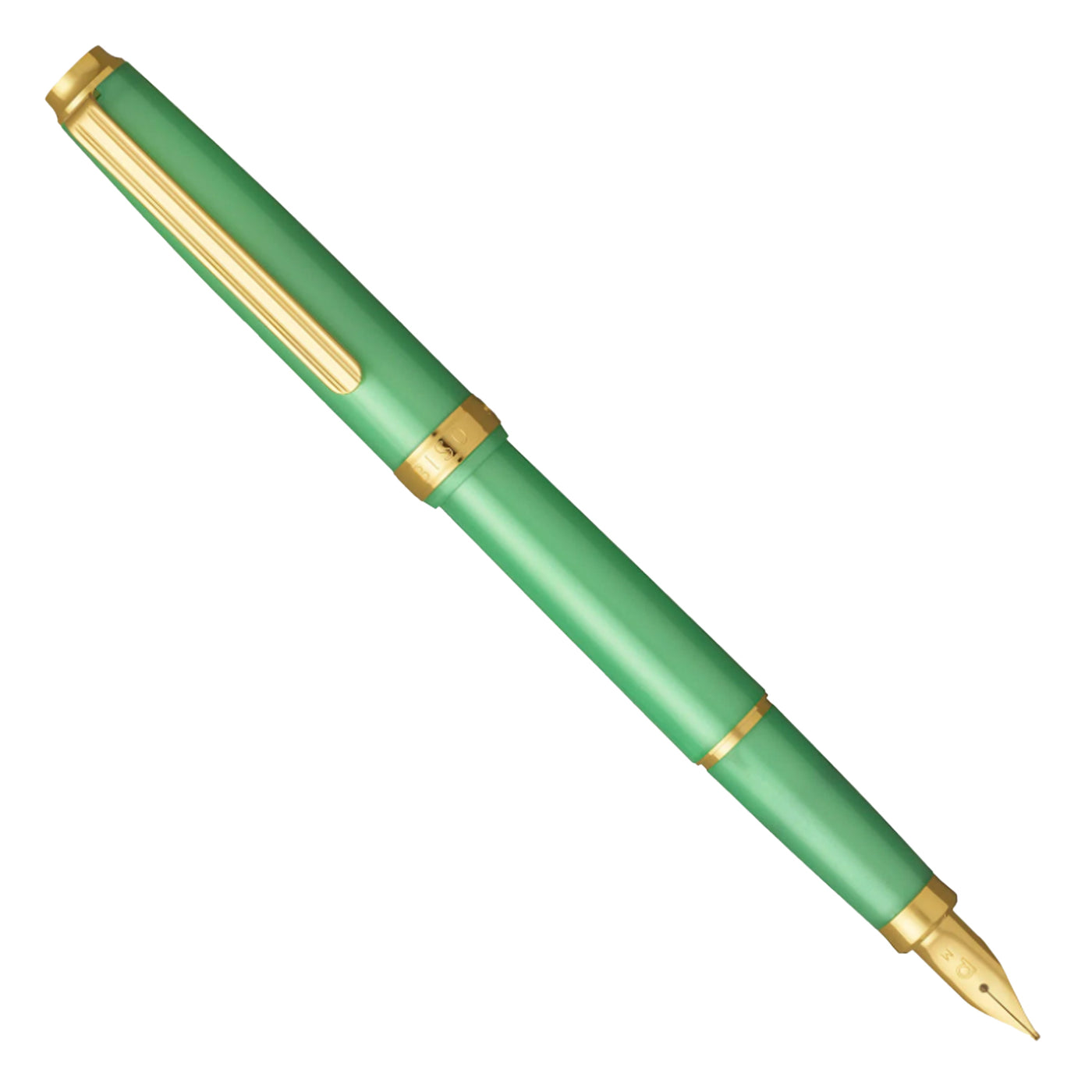Platinum Biso Fountain Pen - Sparkle Mint Green GT (Limited Edition)