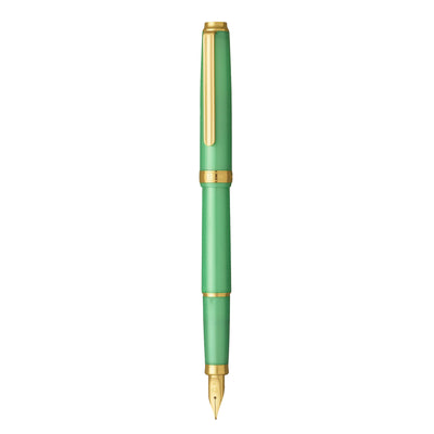 Platinum Biso Fountain Pen - Sparkle Mint Green GT (Limited Edition)