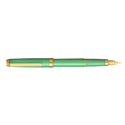 Platinum Biso Fountain Pen - Sparkle Mint Green GT (Limited Edition)