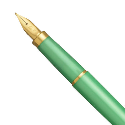 Platinum Biso Fountain Pen - Sparkle Mint Green GT (Limited Edition)
