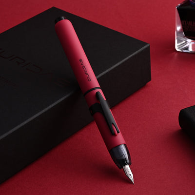 Platinum Curidas Fountain Pen Gift Set - Matte Red 11