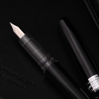 Platinum Gift Set - Plaisir Black Fountain Pen + myPAPERCLIP Black Notebook + myPAPERCLIP Black Card Holder Wallet 3