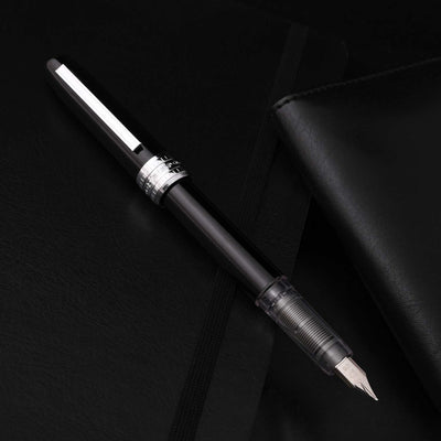 Platinum Gift Set - Plaisir Black Fountain Pen + myPAPERCLIP Black Notebook + myPAPERCLIP Black Card Holder Wallet 4