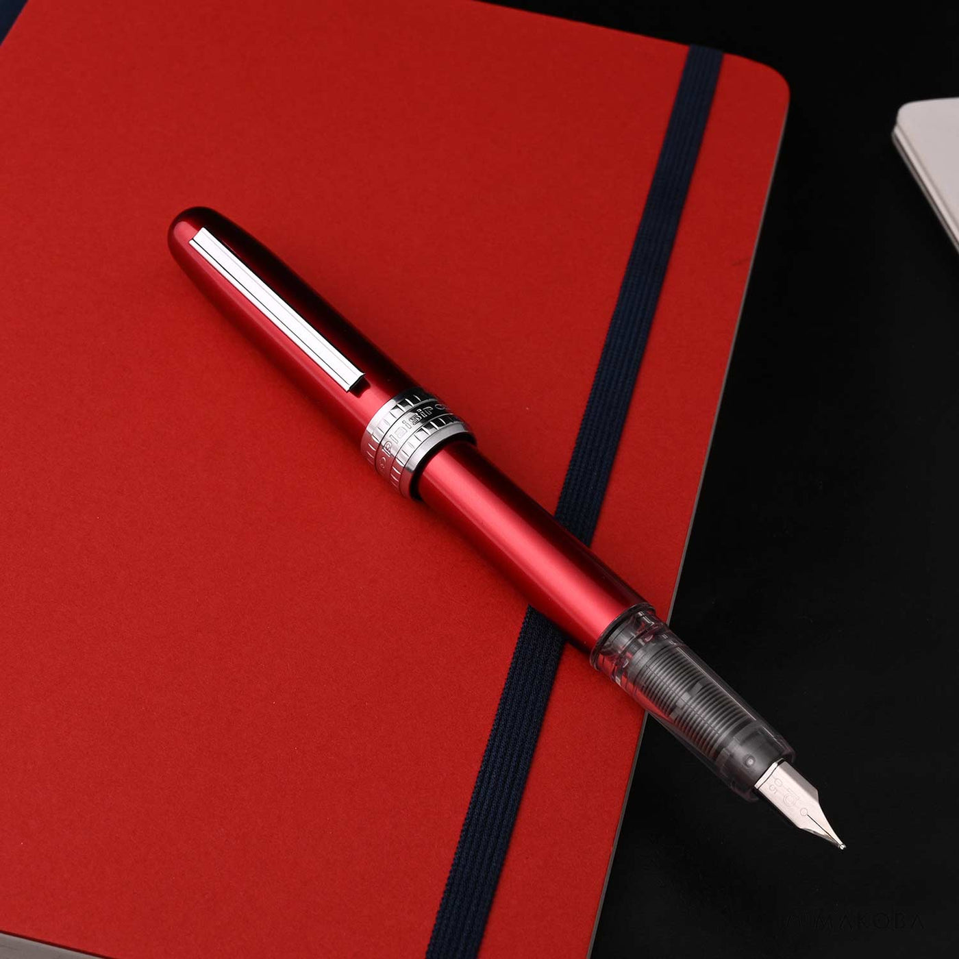 Platinum Gift Set - Plaisir Red Fountain Pen + myPAPERCLIP Red Notebook 3