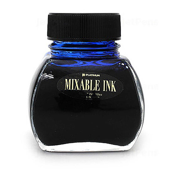 Platinum Mixable Aurora Blue Ink Bottle, Blue - 60ml