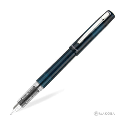 Platinum Prefounte Fountain Pen - Graphite Blue 1