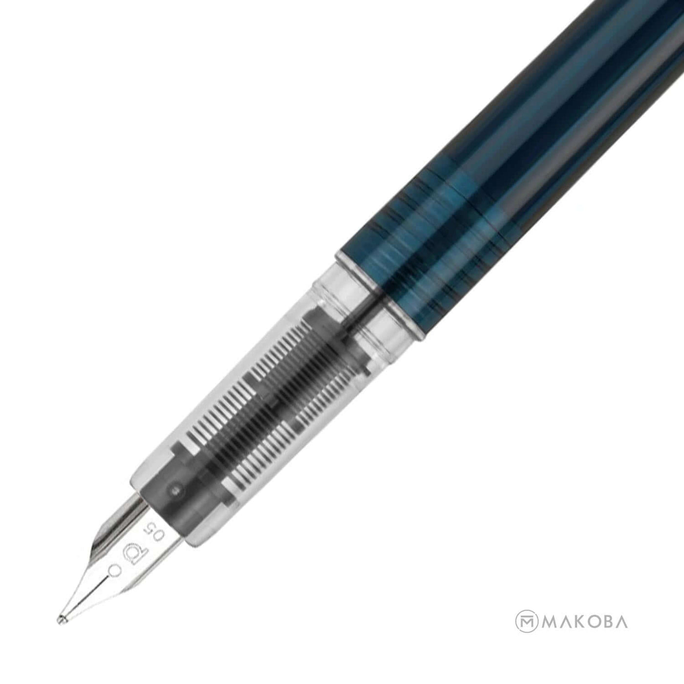 Platinum Prefounte Fountain Pen - Graphite Blue 2