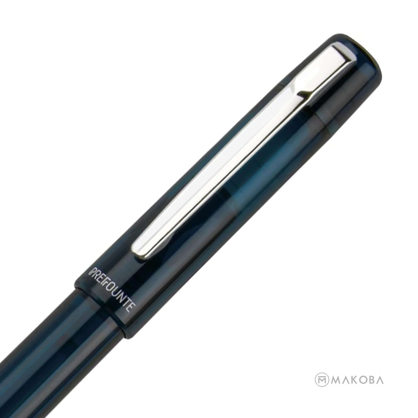 Platinum Prefounte Fountain Pen - Graphite Blue 3