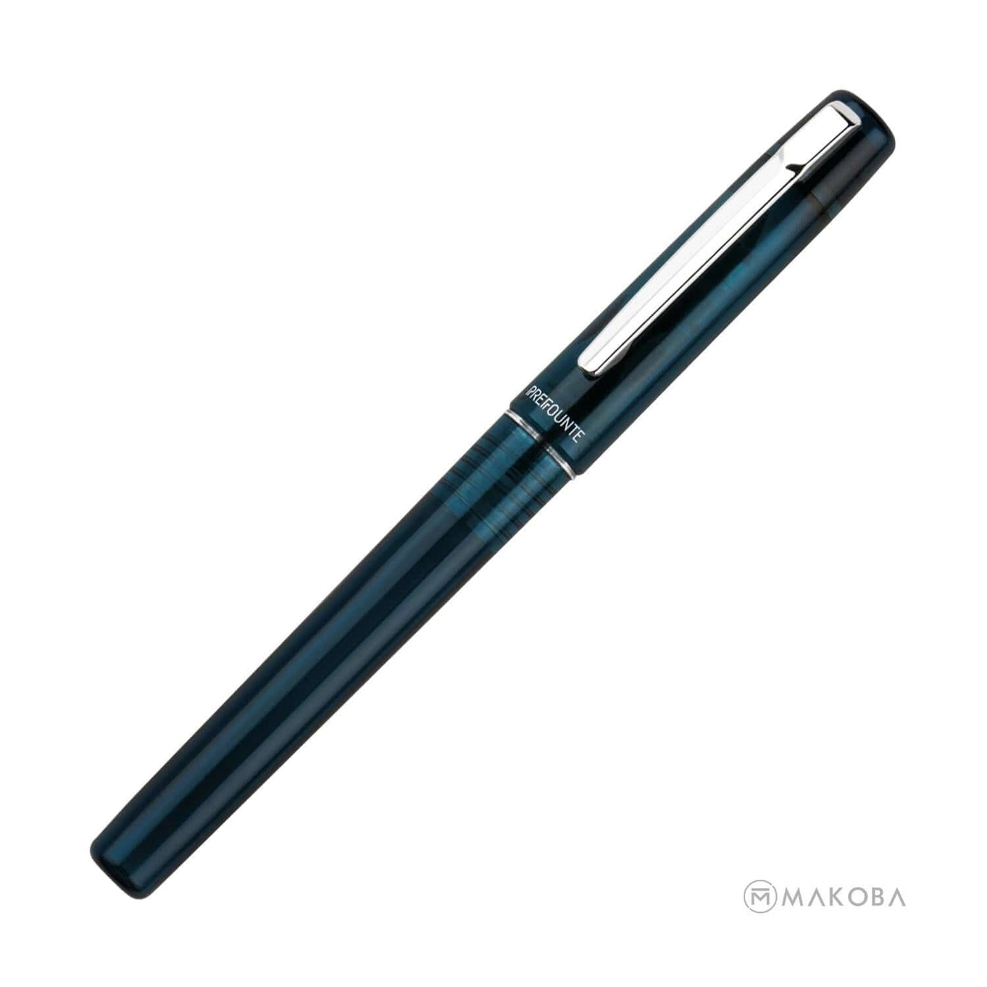 Platinum Prefounte Fountain Pen - Graphite Blue 4