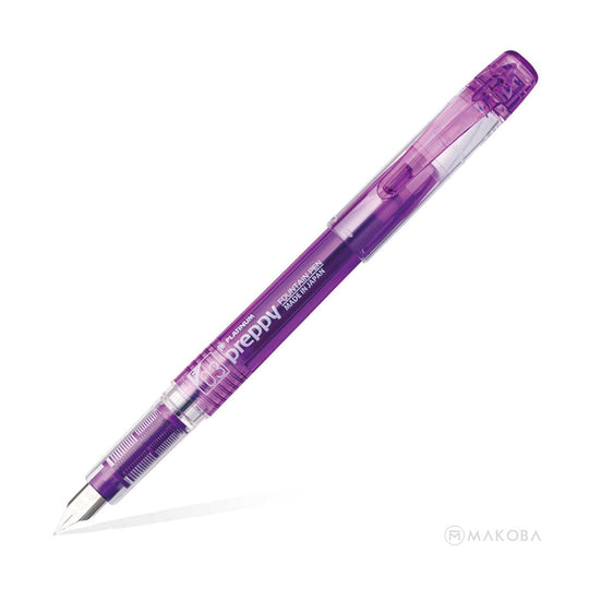 Platinum Preppy Fountain Pen, Purple - Steel Nib