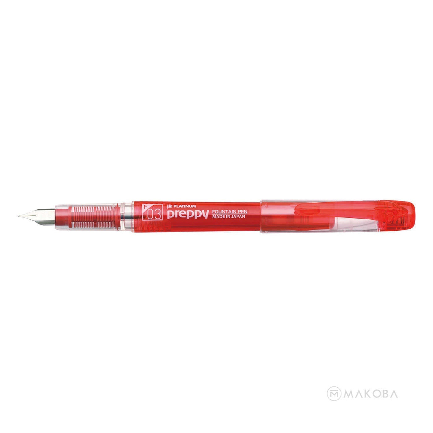 Platinum Preppy Fountain Pen Red - Steel Nib 3